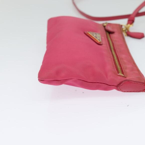 PRADA Shoulder Bag Nylon Pink Gold - Picture 5 of 12